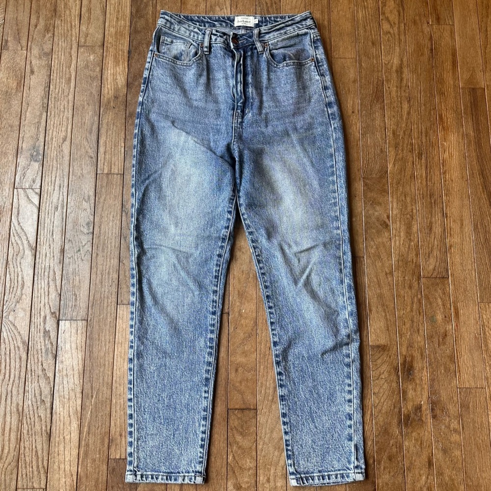 Bohme  Acid Wash 90s Mom Jeans Womens 27 High Rise Blue Modern Streetwear Retro